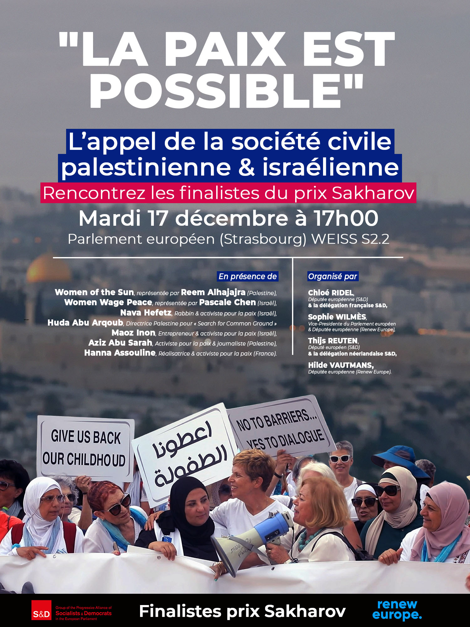 Affiche Sakharov event - Francais