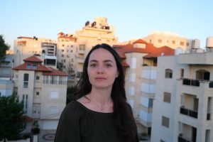 Chloé Ridel à Ramallah en Palestine le 9 mai 2025