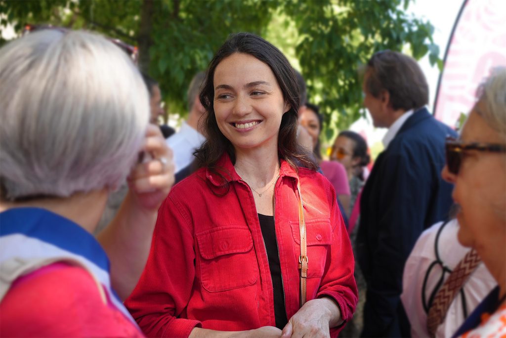 Chloé Ridel lors de la manifestation du 1er mai 2025 à Paris